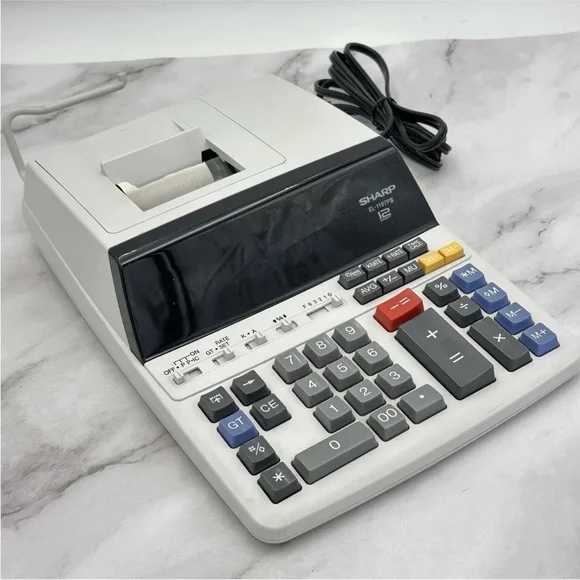 SHARP EL-1197PIII 12 Digit Electronic Calculator Printing Adding Machine Tested - Picture 8 of 8